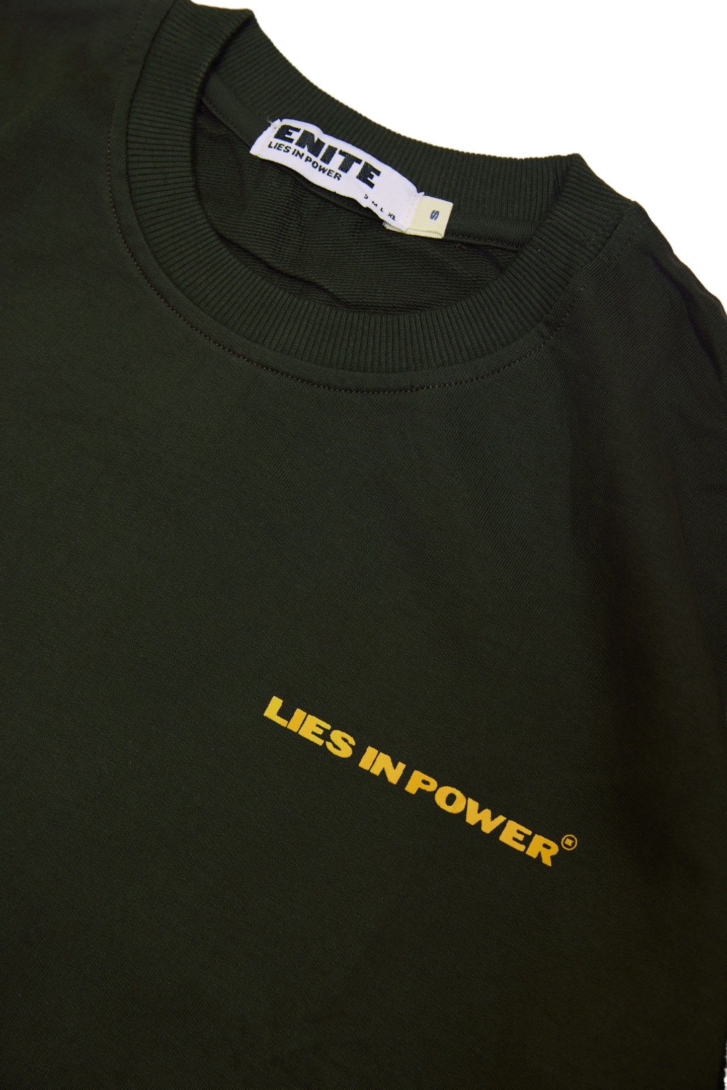 FULL SLEEVE T-SHIRT IN OLIVE GREEN